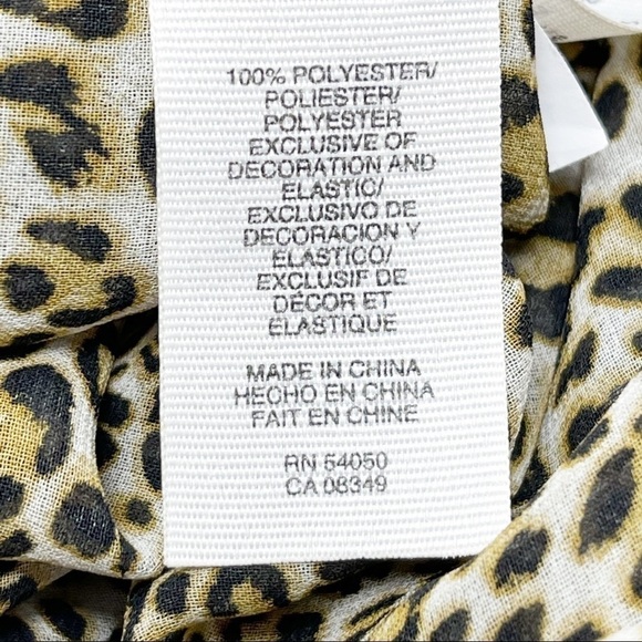 RACHEL RACHEL ROY Sheer Leopard Print Blouse - Picture 7 of 7